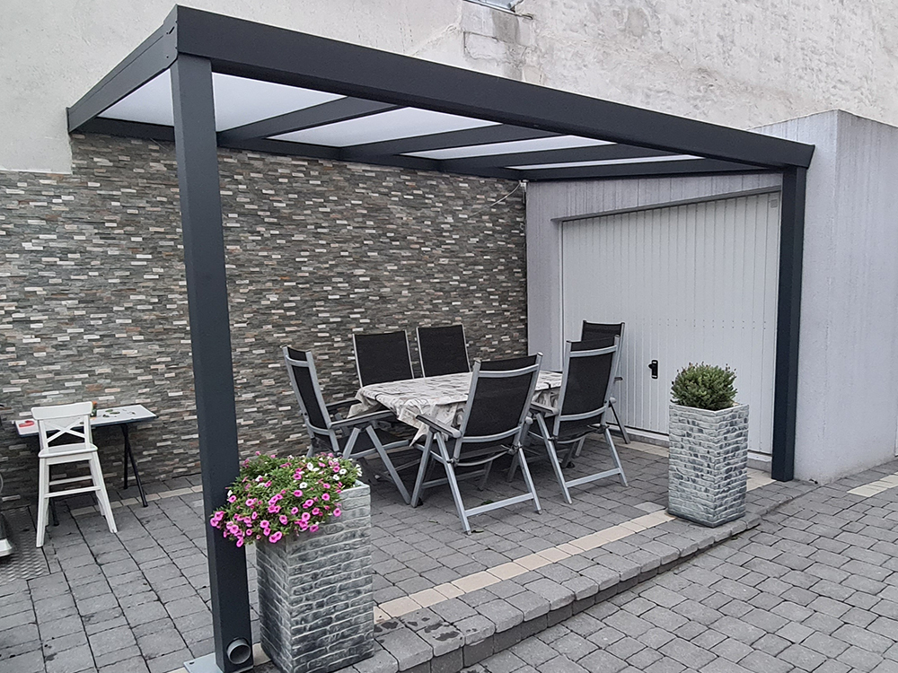 Anbaucarport Aluminium