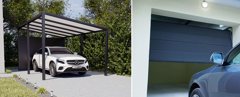 Carport oder Garage