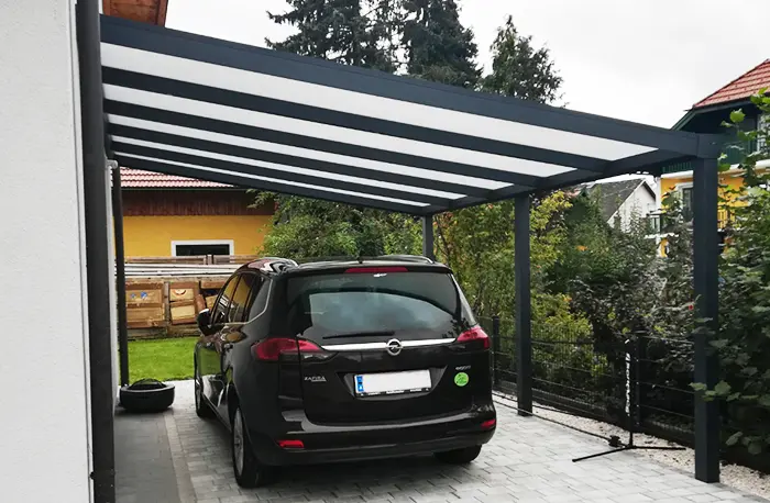 Einzelcarport Anbau
