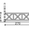 Brüstung Andreaskreuz Plan