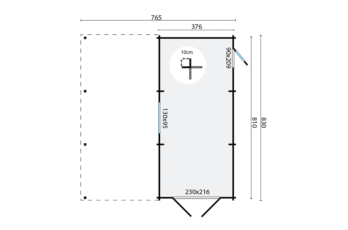 Carport mit Garage Plan