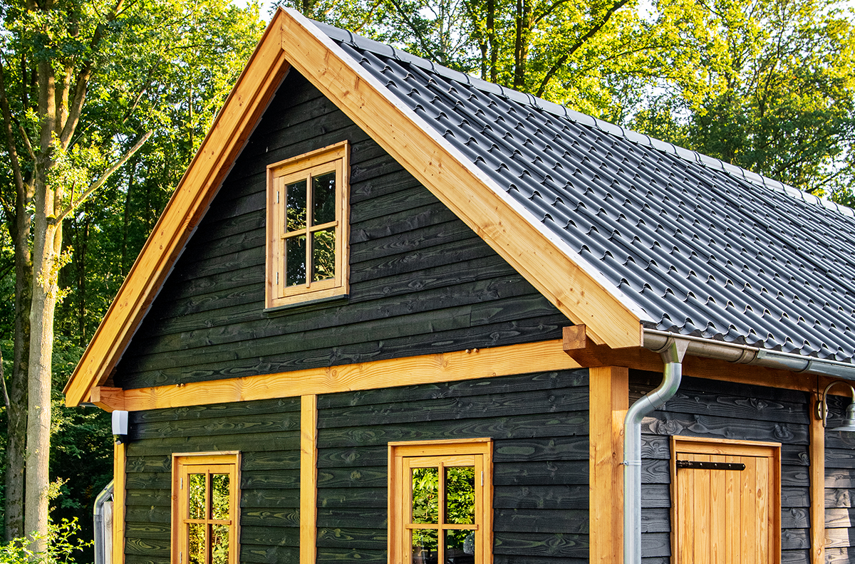 Terrassenüberdachung Holz Satteldach Foto