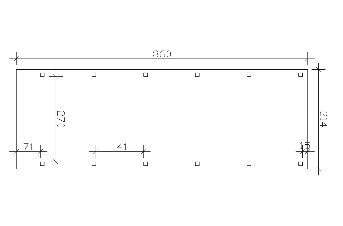 Plan 314 x 860 Melby