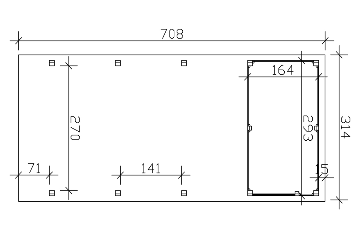 Plan 314 x 708 Melby